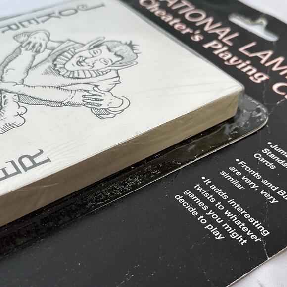 National Lampoons Cheaters Playing Card Set 1993 Jumbo Deck Extremely Rare NEW - Picture 9 of 15